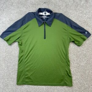 Kuhl Green and Gray Polo Shirt